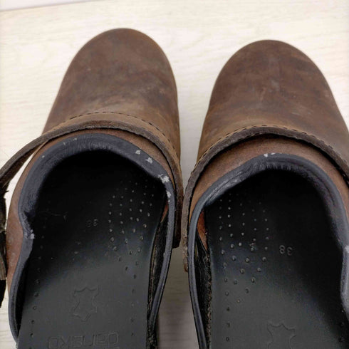 ダンスコ dansko オープンヒールクロッグス オイルドレザー レディース JPN:38